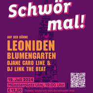 Die Schwörwochenende Opening Party am Münsterplatz Ulm.