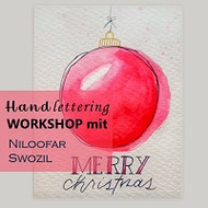 Handlettering Workshop mit Niloofar Swozil in der City-Galerie Augsburg