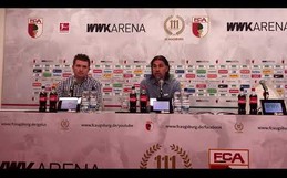 Letzte Pressekonferenz des FC Augsburg in der Saison 2018/19 mit Trainer Martin Schmidt 